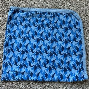 Coolibar Blue Dinosaur Baby Blanket